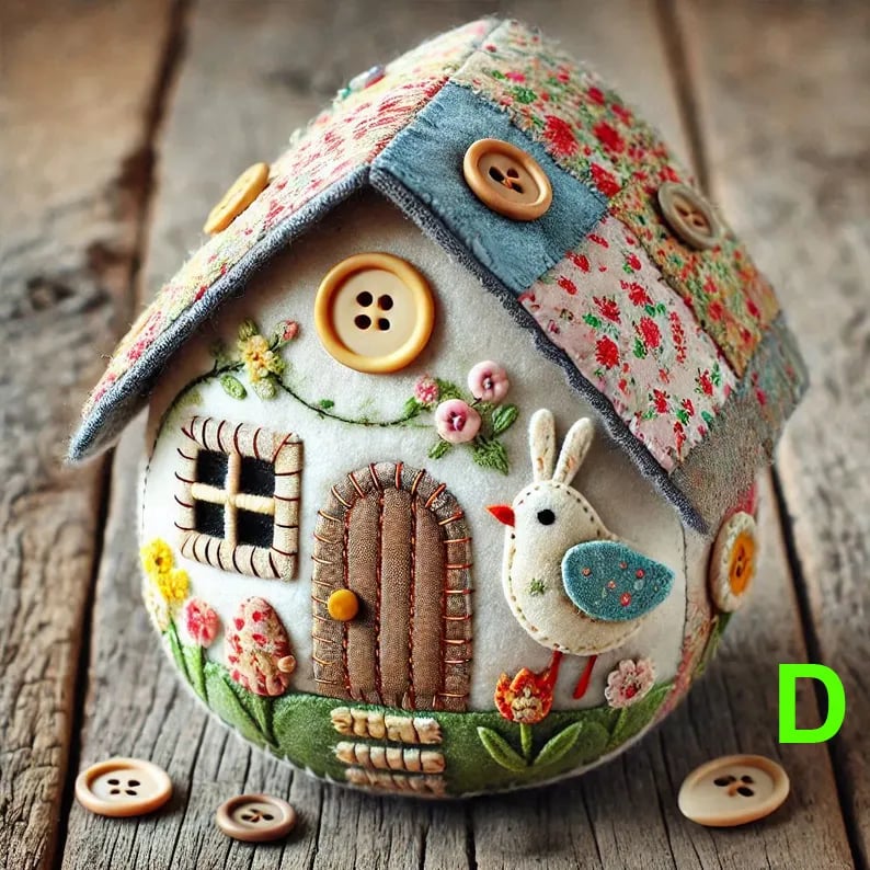 1+1 FREE | EasterCraft™ Patchwork Felt Egg House (Finished Decorative Piece) - VERRANOO