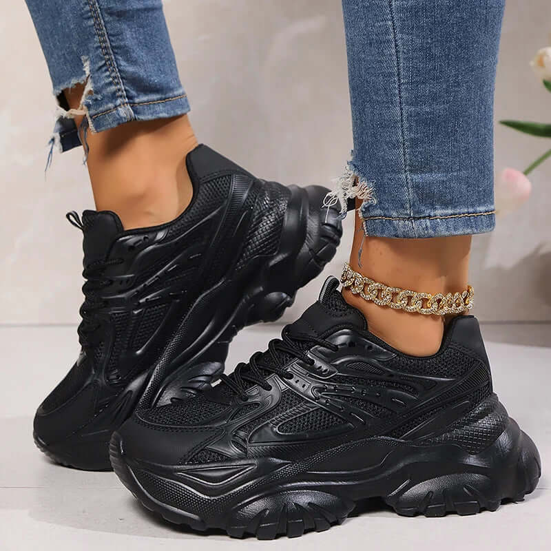 50% OFF + Free Shipping! I Breathable Lace - Up Walking Sneakers - VERRANOO