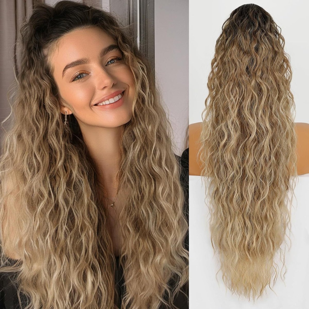 50% OFF🔥 I LuxeLocks™ Curly Ponytail Extension - VERRANOO