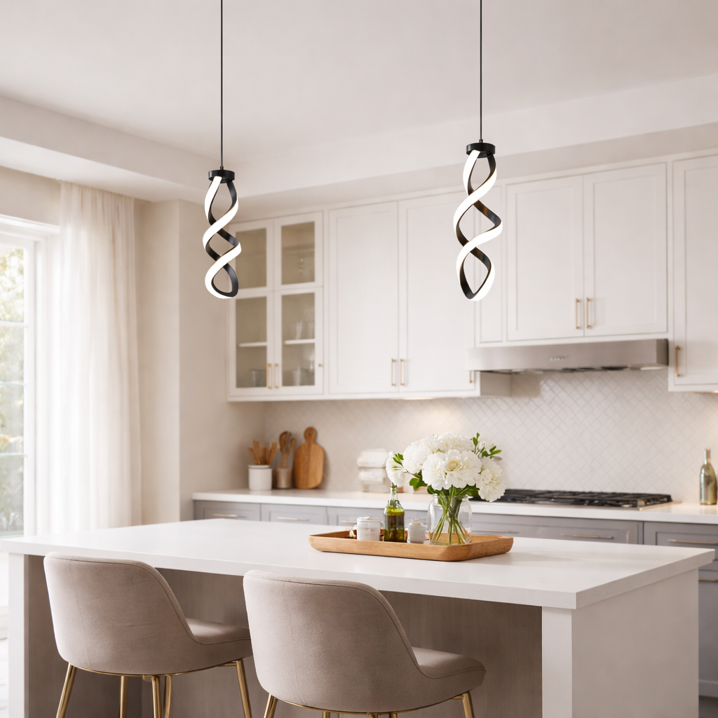 Océane™ Matte Black LED Mini Pendant Light