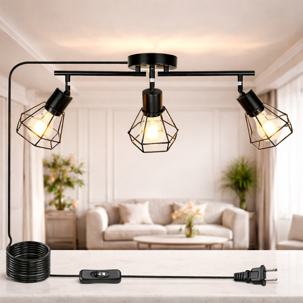 Lumière™ 3-Light Plug-In Track Light