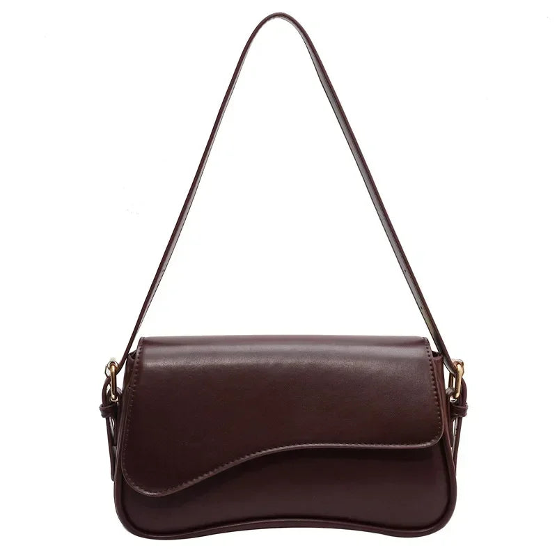 LuxeEra™ Vintage Leather Flap Crossbody Bag