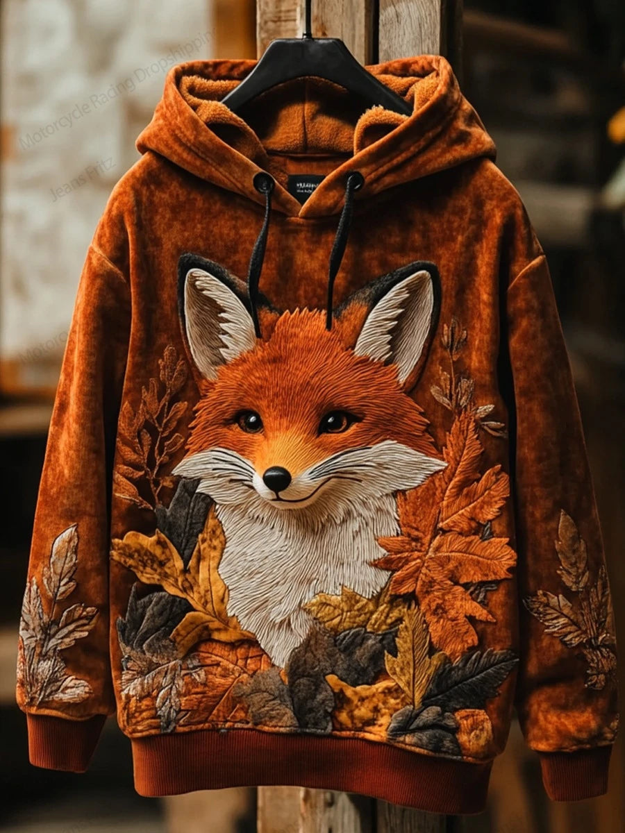 🦊 Maple Leaf Fox Hoodie