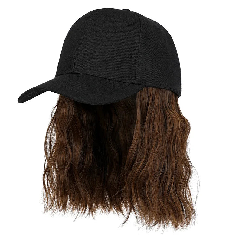 QuickGlam™ Curly Baseball Cap Wig 8 inches
