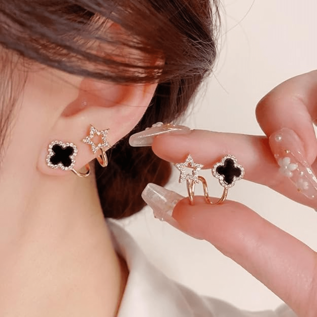 Cloveréa™ Star & Clover Elegance Studs - VERRANOO