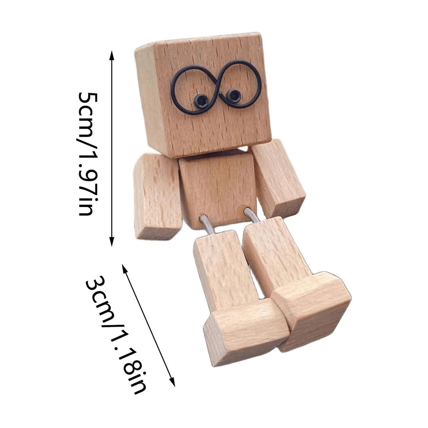 Boppi™ Wooden Sway Figurine – Handmade Shaking Mood Companion