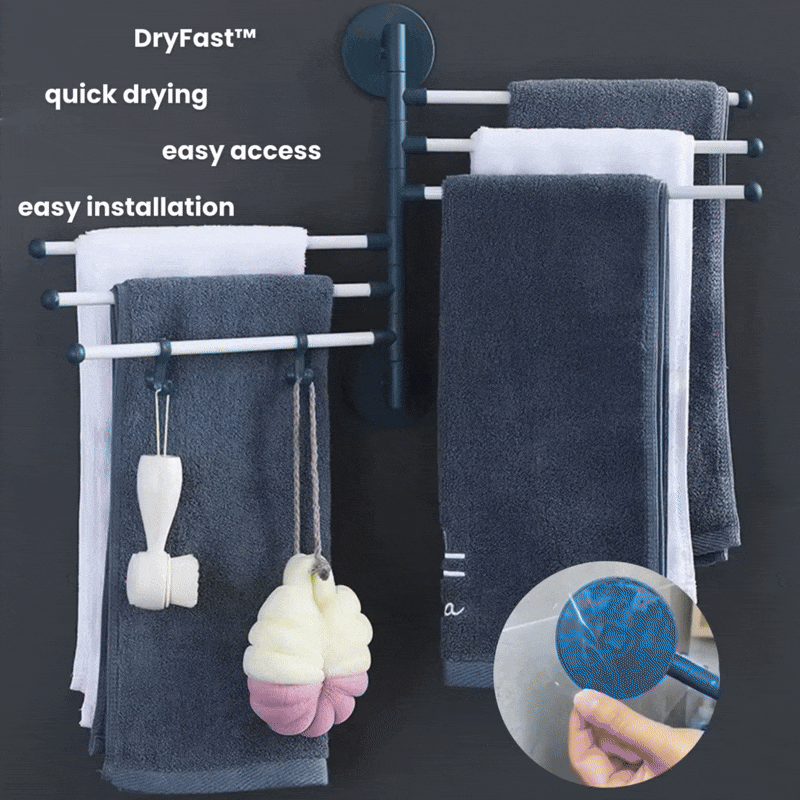 DryFast™ 6-Layer Rotating Towel Rack