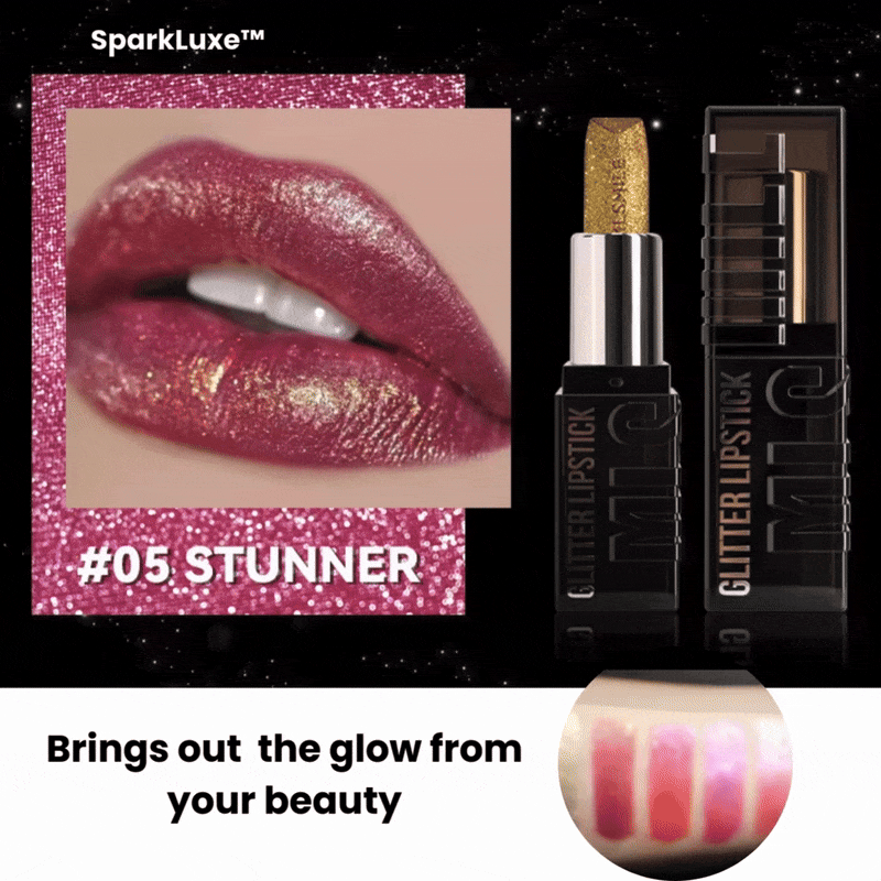 (1+1 FREE) SparkLuxe™ Diamond Glitter Lipstick