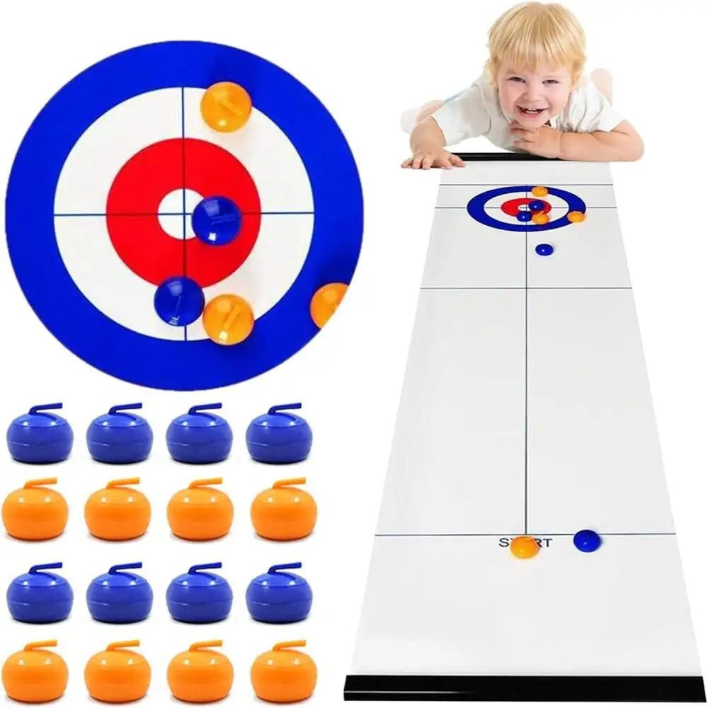 FunTables™ Foldable Tabletop Curling Game Set - VERRANOO