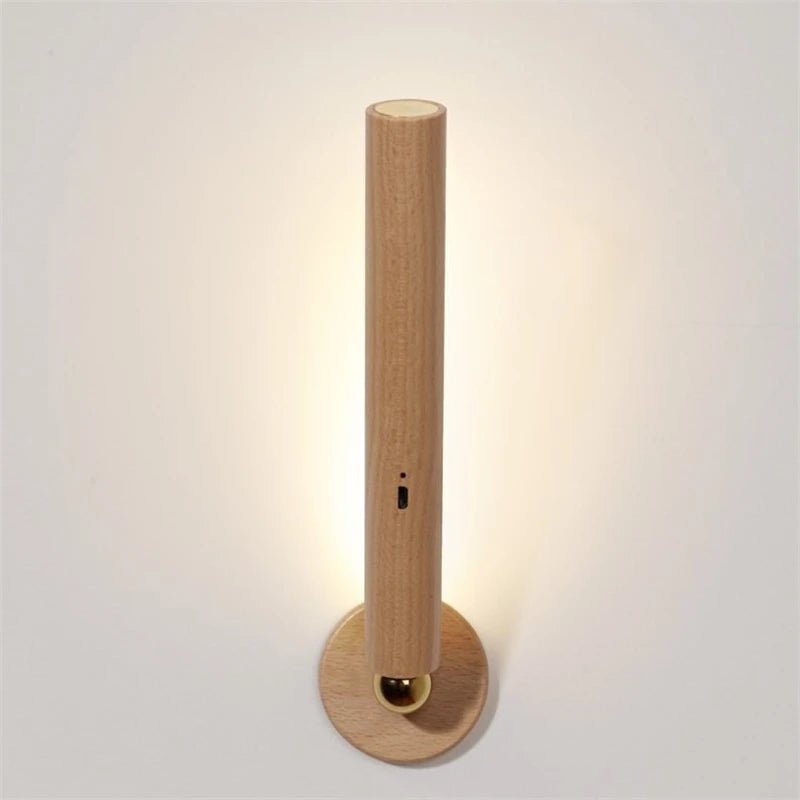 GlowBright™ 360° Magnetic Wooden Wall Light - VERRANOO