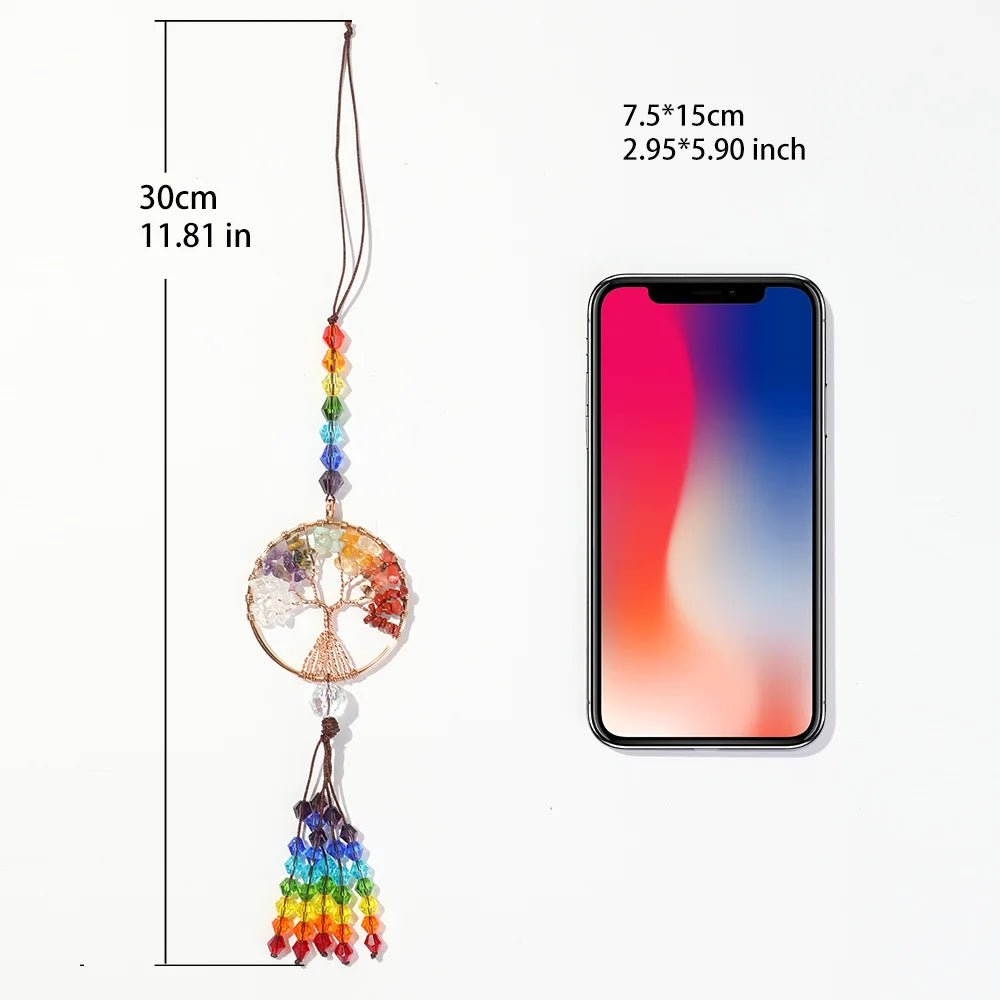 LumaRoot™ Tree of Life Rainbow Crystal Suncatcher - VERRANOO