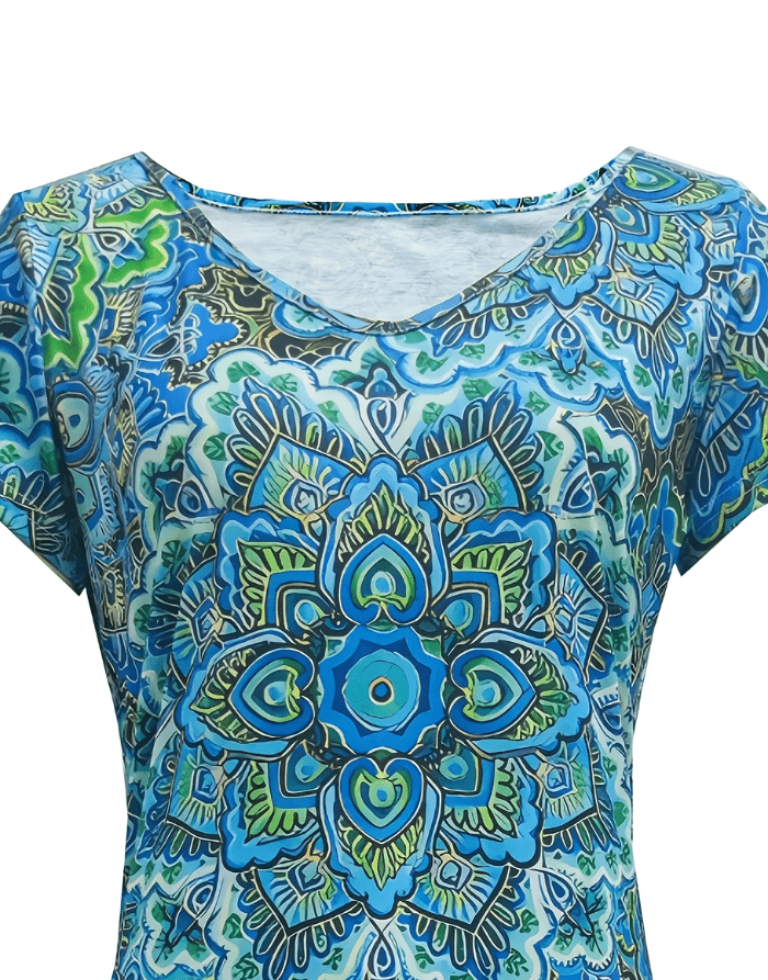 SolaraBloom™ Bohemian V - Neck Maxi Dress - VERRANOO