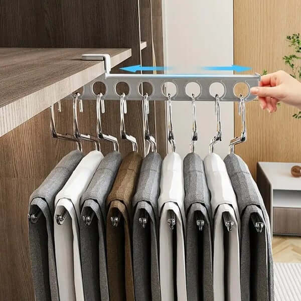 50% OFF | ClosetMaximizer™ Pull-Out Slide Trouser Rack