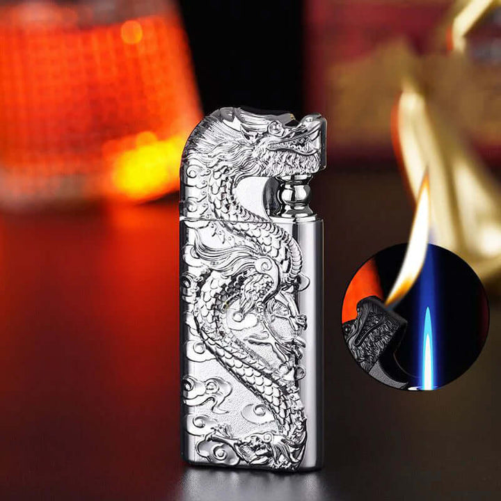 Metallic Dragon Dual Flame Lighter