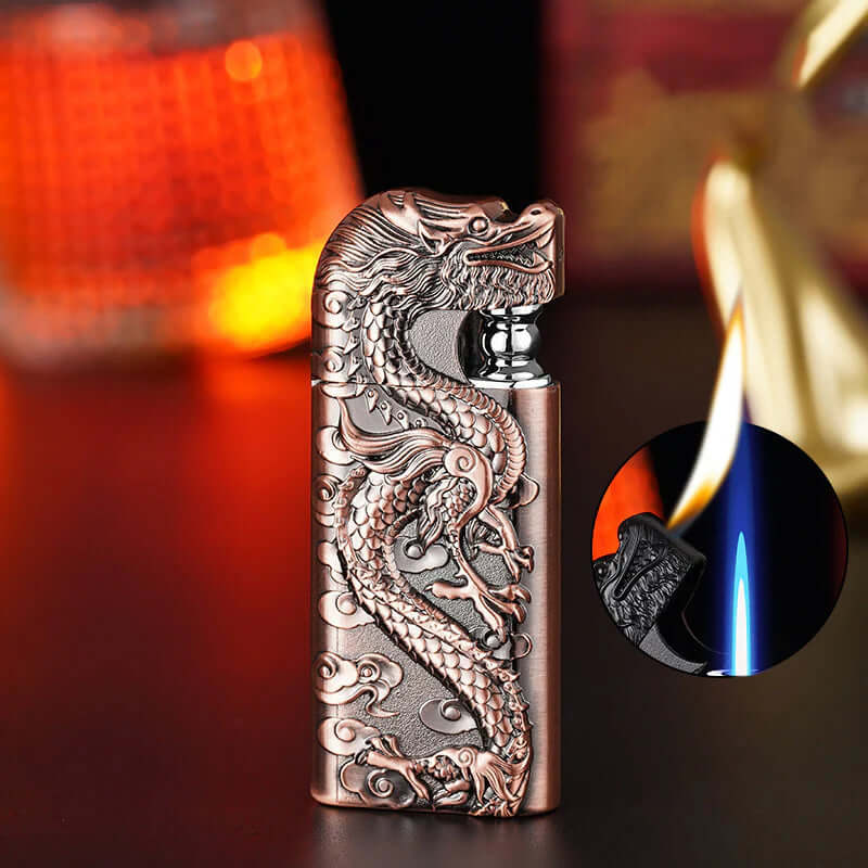 Metallic Dragon Dual Flame Lighter