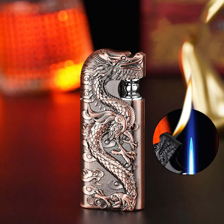 Metallic Dragon Dual Flame Lighter