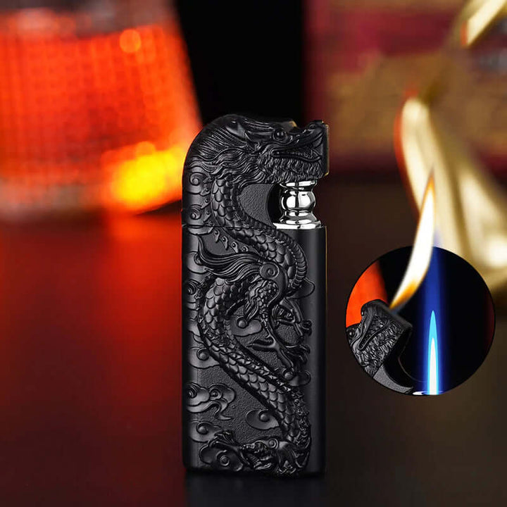 Metallic Dragon Dual Flame Lighter