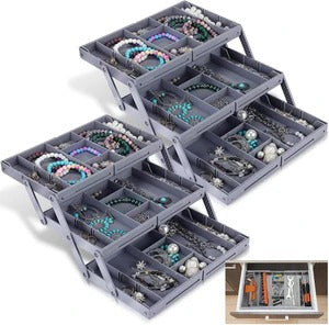 TidyNest Multi-Tier Smart Drawer Organizer