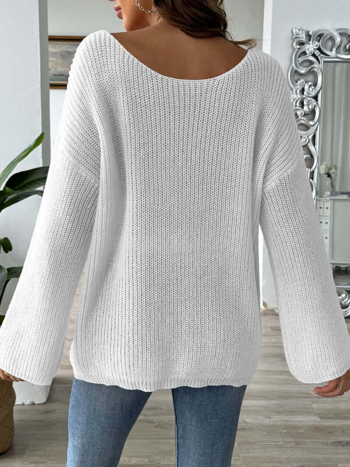 One-Shoulder Hazel Loose Sweater