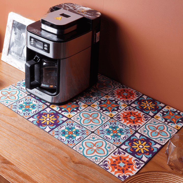 Retro & Elegant Quick-Drying Water-Draining Mat