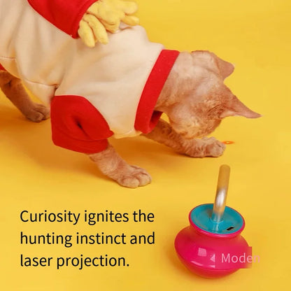 ZoomWhisker™ 360° Tumbler Cat Laser Toy