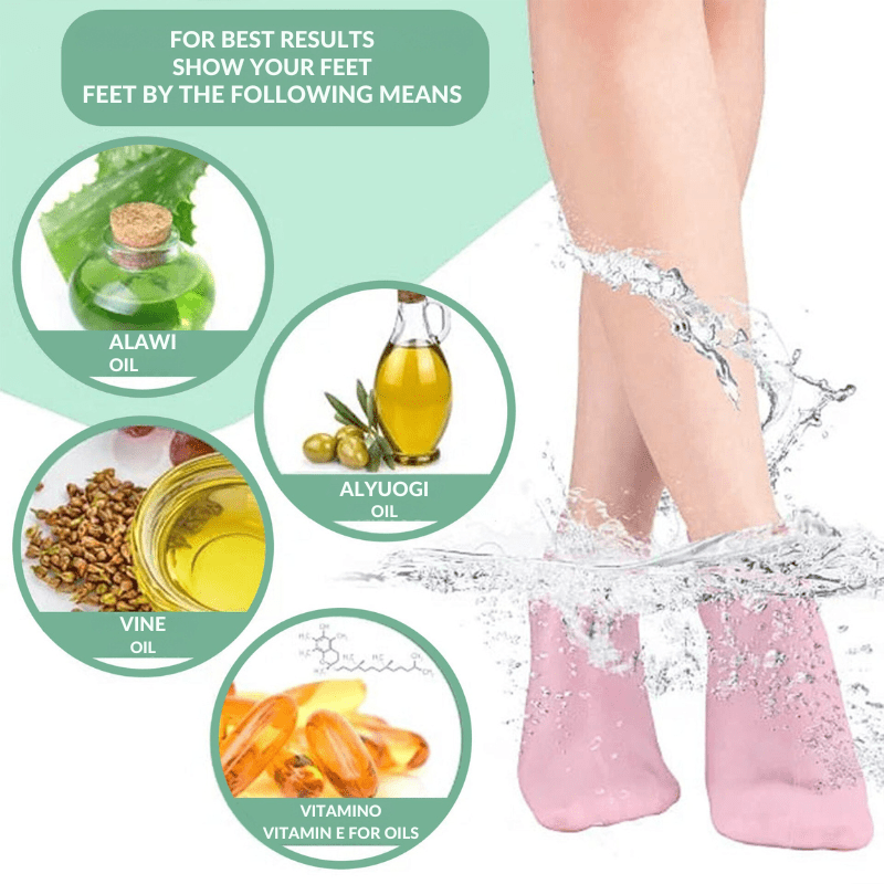(1+1 FREE) FeetSofter™ Spa Gel Moisturizing Socks - VERRANOO