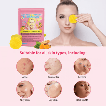 1+1 FREE | GlowGuard™ Turmeric Kojic Acid Pads - VERRANOO