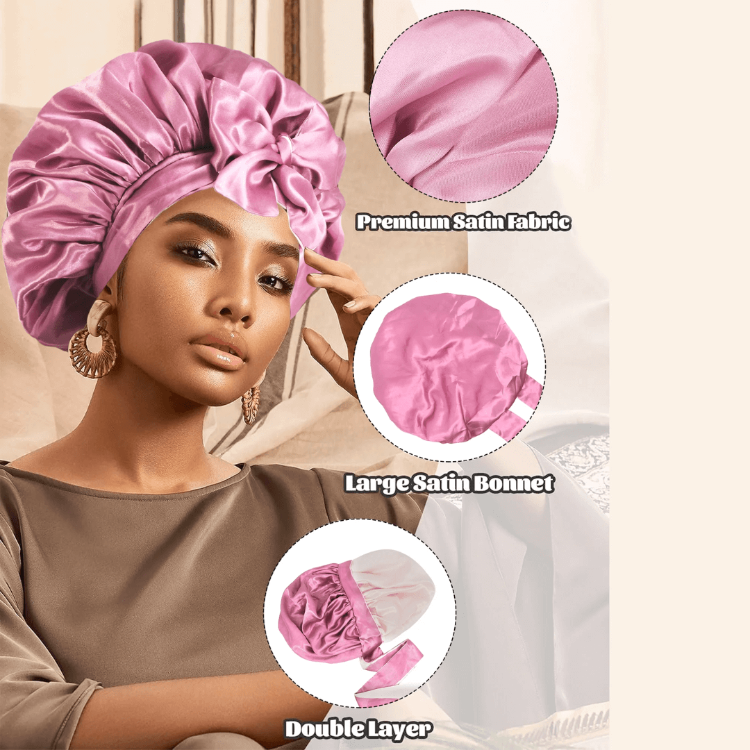 1+1 FREE | LuxeRest™ Satin Double - Layer Sleep Bonnet - VERRANOO