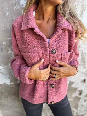 Cozy Elegance Women's Warm Cropped Jacket