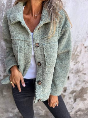 Cozy Elegance Women's Warm Cropped Jacket