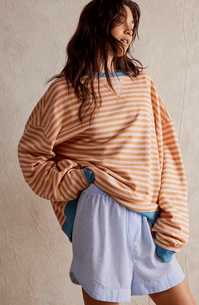 Almelia Striped Oversized Sweater