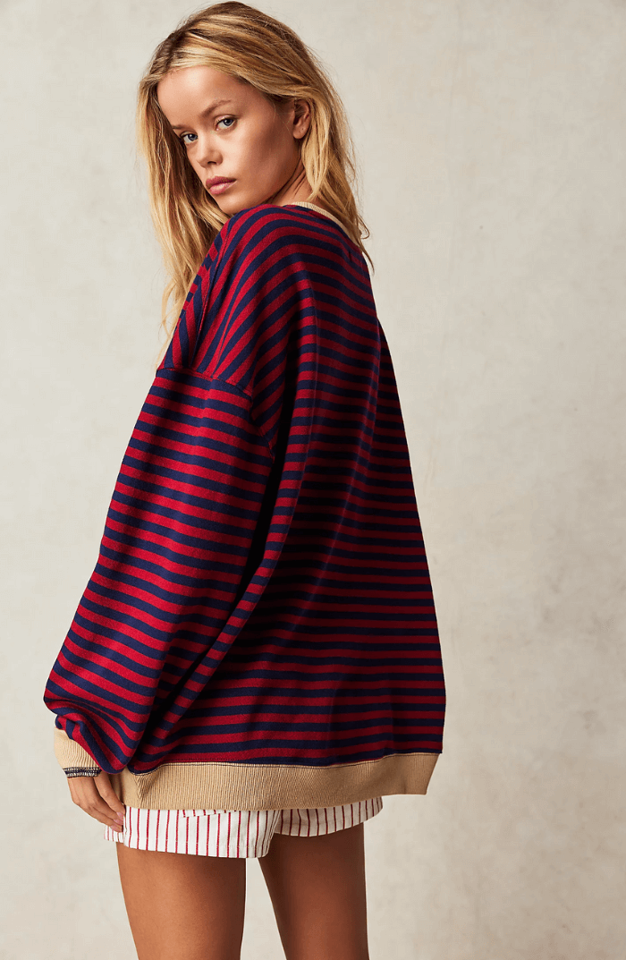 Almelia Striped Oversized Sweater