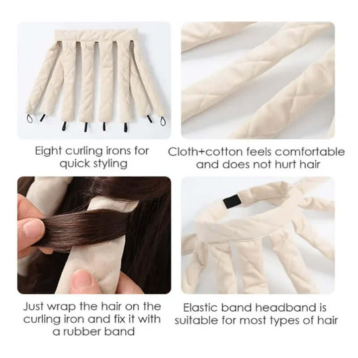 SleepyHair Headband Heatless Curling Iron