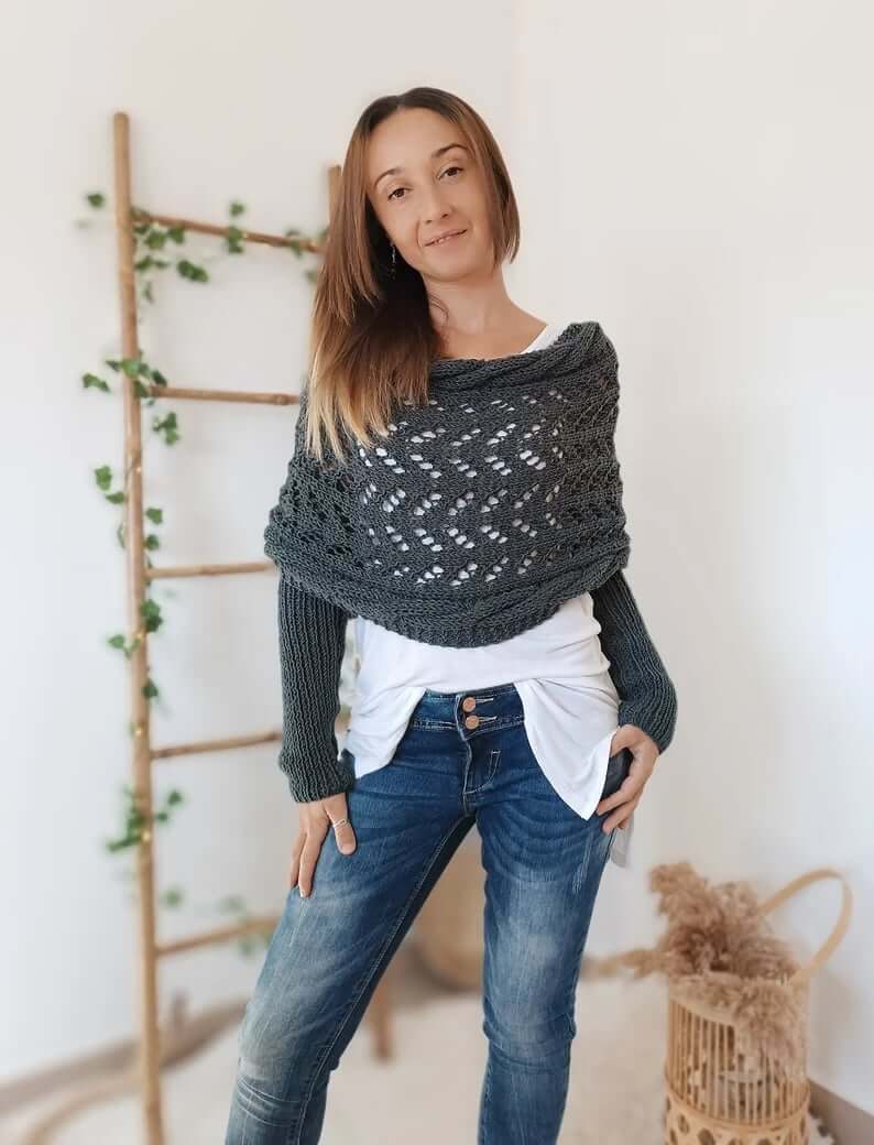 Women's Winter Knitted Wrap & Shrug