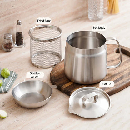 2 - in - 1 Oil Strainer Pot - VERRANOO