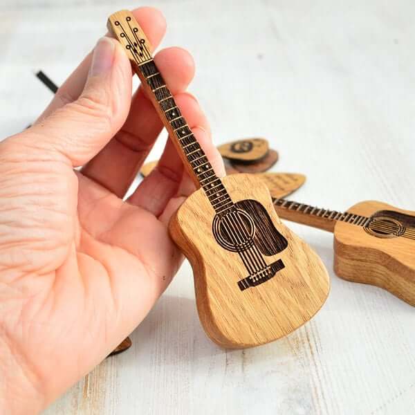 Wooden Guitar Pick Box with Stand (55% Off Last Day) - Coolpho