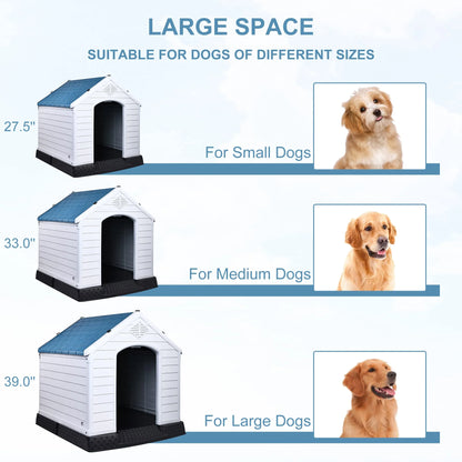 PurePaw Living  – Outdoor Dog House with Weather-Resistant Design