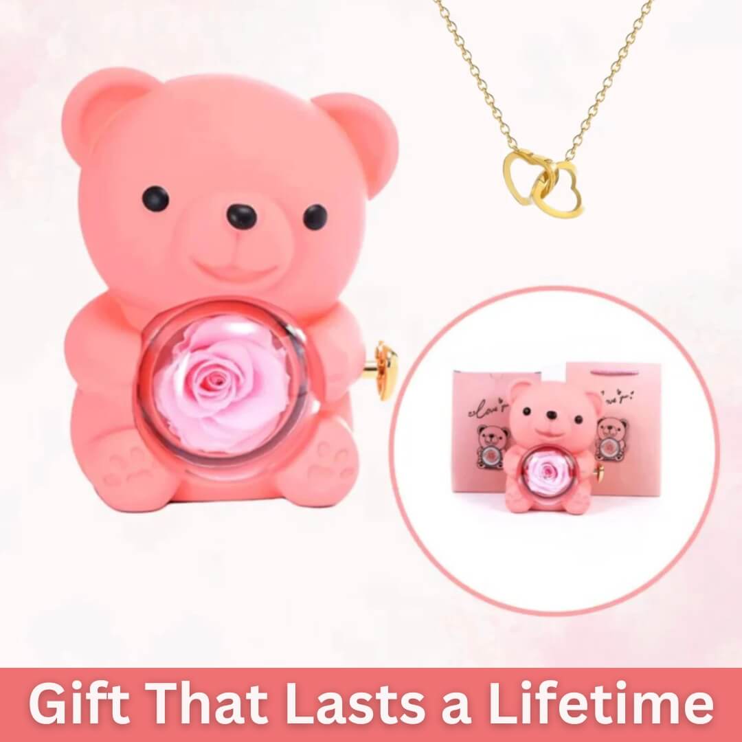 InfinyRose™ Rose & Heart Necklace Gift Set