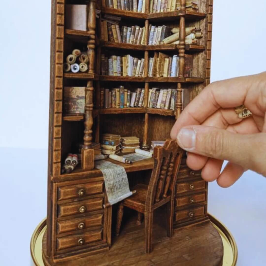 Lionclay Miniature Gothic Bookshelf