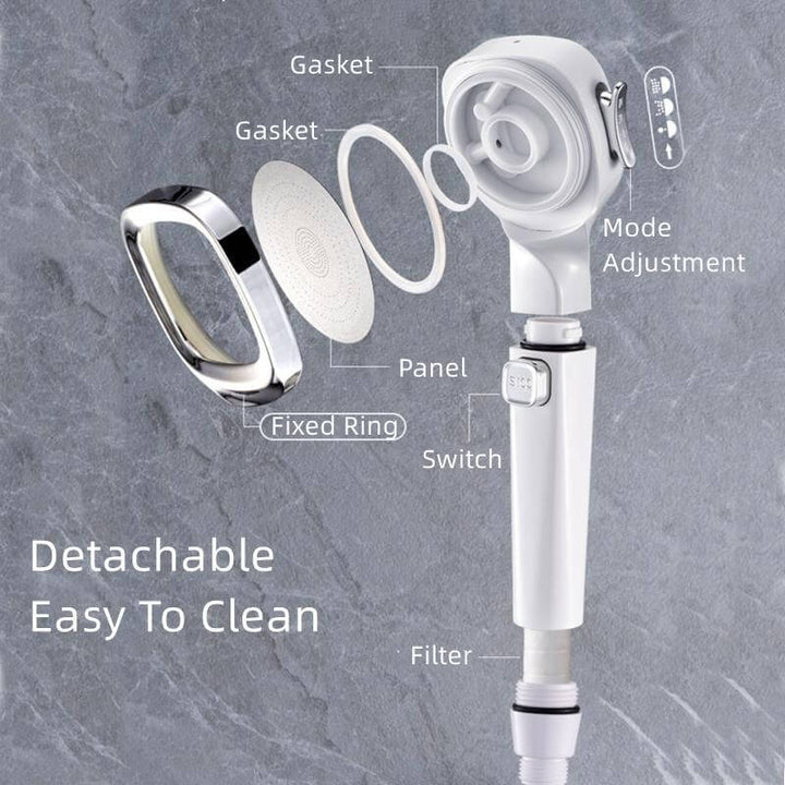 HealthShower Pressurized Shower Head with Switch & filter