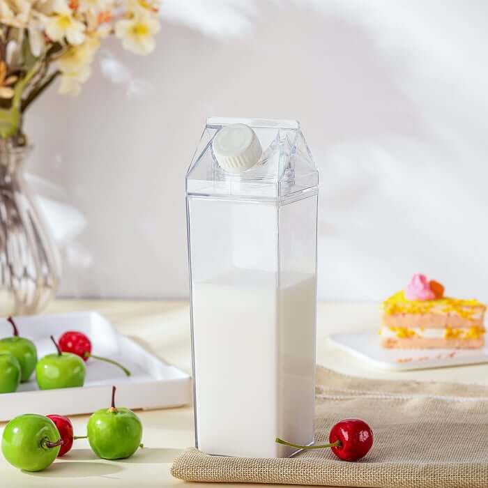 ClearSip™ | Transparent Milk Carton Bottle - Coolpho