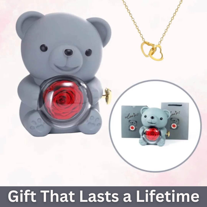 InfinyRose™ Rose & Heart Necklace Gift Set