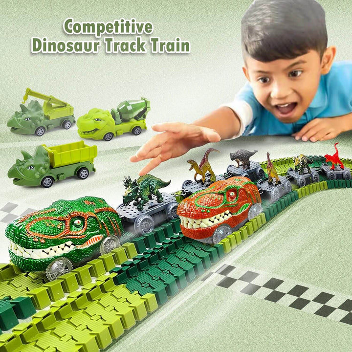 Dinosaur Race Track Set