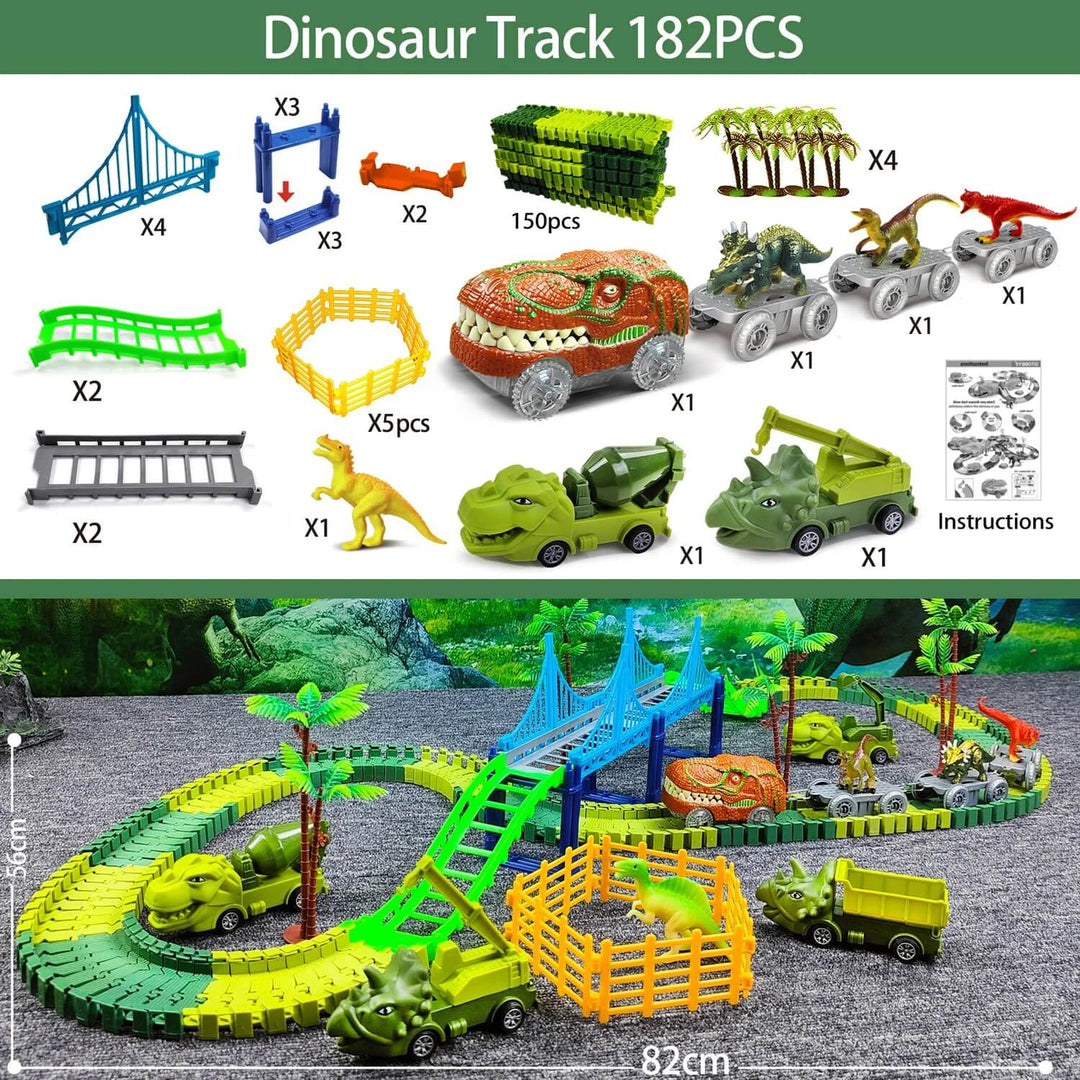 Dinosaur Race Track Set