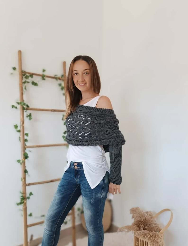 Women's Winter Knitted Wrap & Shrug