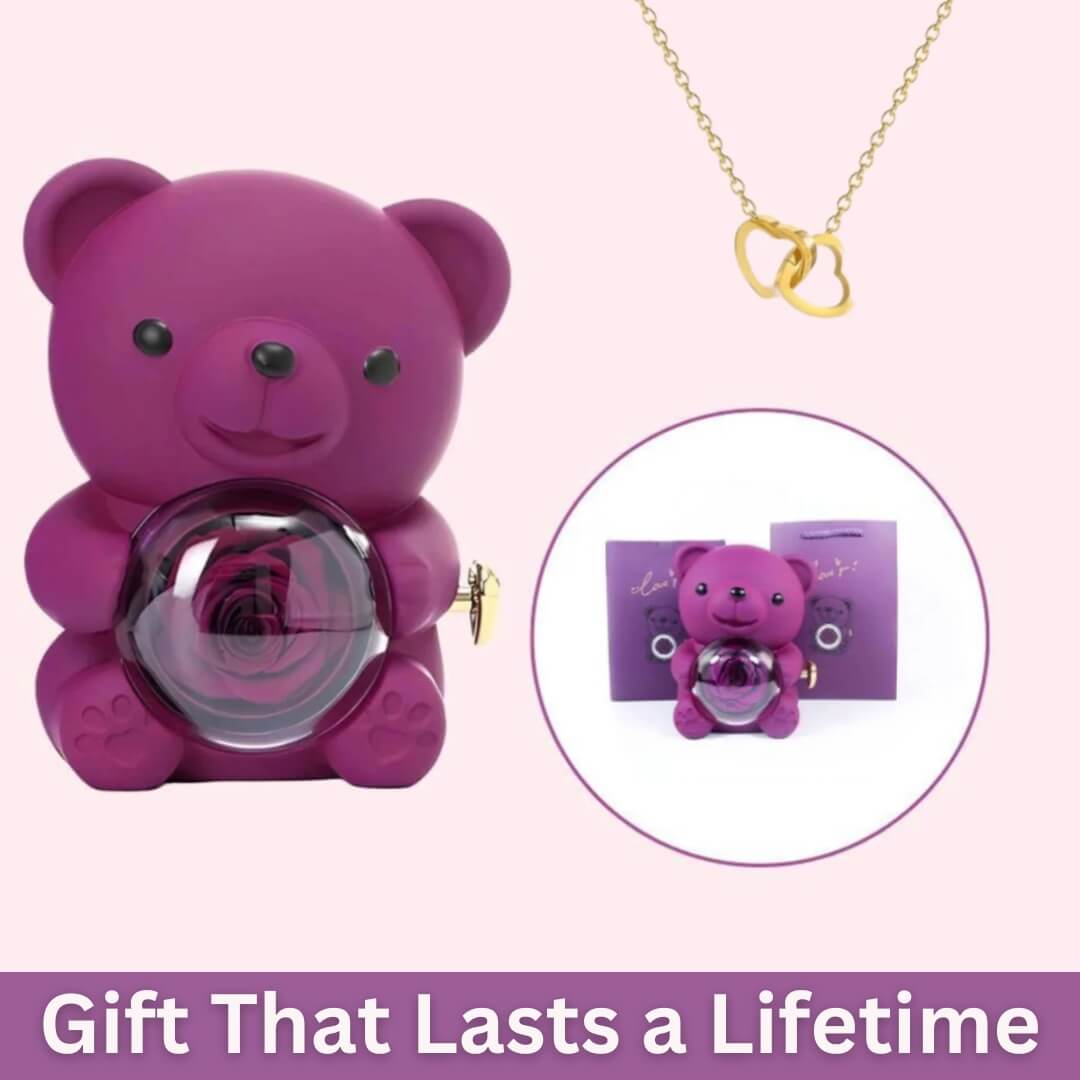 InfinyRose™ Rose & Heart Necklace Gift Set