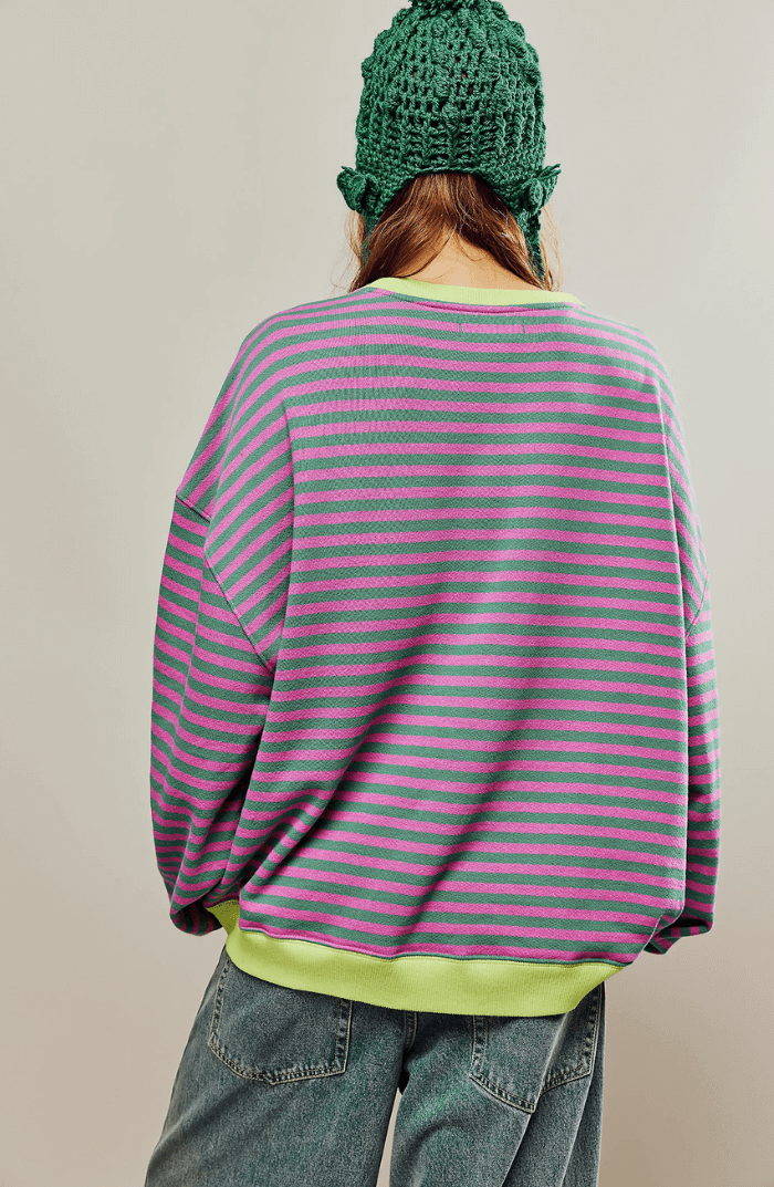 Almelia Striped Oversized Sweater