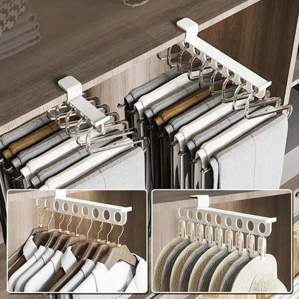 50% OFF | ClosetMaximizer™ Pull - Out Slide Trouser Rack - VERRANOO