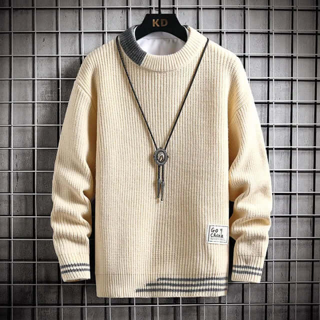 50% OFF + Free Shipping! I Warm Stitching Pullover Sweater - VERRANOO