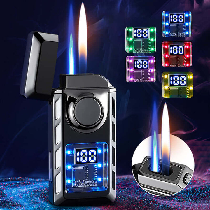 50% OFF + FREE SHIPPING | Multi - Functional Dual Flame Lighter with Colored Lights - VERRANOO